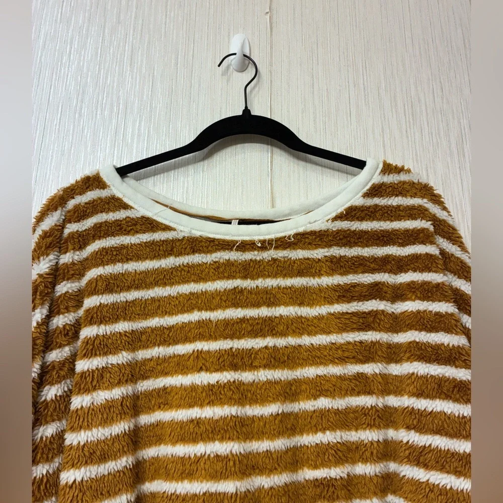 Free People Breton Striped Pullover Sweater‎ Medium XS Autumn Pearl